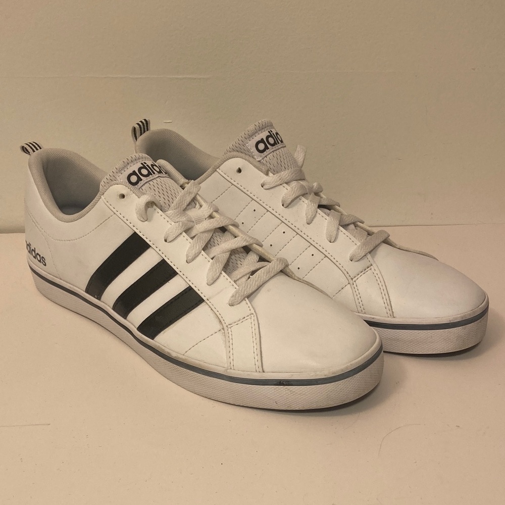 Adidas Men's Classic White and Black Sneakers